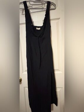 Abercrombie & Fitch Black Maxi Slip Skirt
